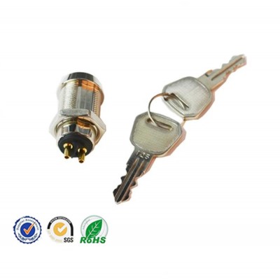 FS1268 12/16 19mm Diameter Electrical Panel Key Switch Lock Cylinder For Fireproof Cash Box