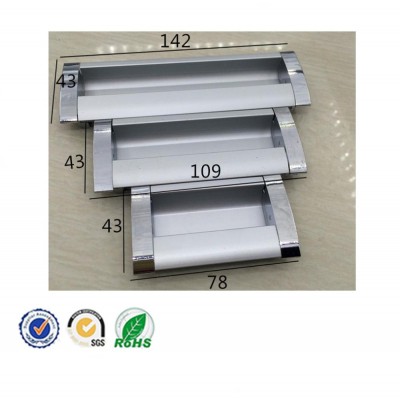 FS6338 Aluminum alloy pull handle for sliding door embedded hidden cabinet handle